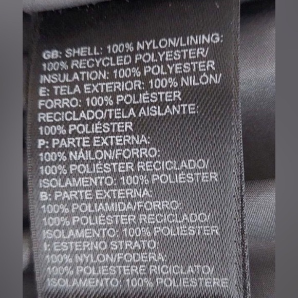 North Face nylon motorcycle puffer jacket size large EUC - Picture 5 of 6